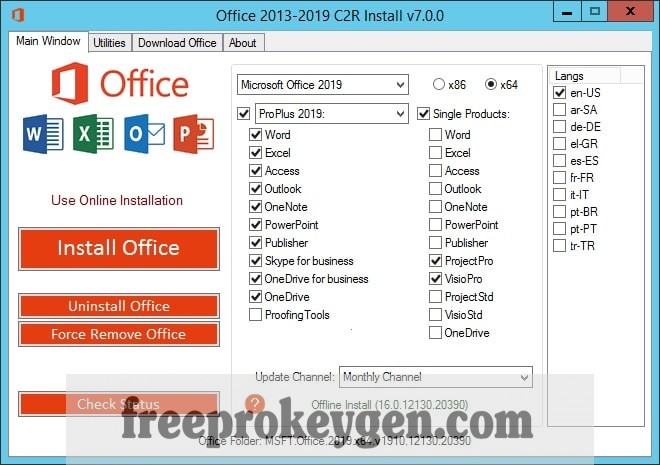 Microsoft Office 2016 Crack With Product Key Download 2023 