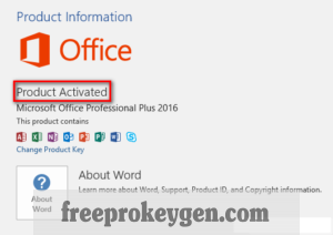 Microsoft Office 2016 Crack + Product Key Download [Latest 2023]